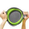 Silicone world Folding Drain Basket Fruit Vegetable Washing Basket Strainer Colander Collapsible Drainer Kitchen Storage Tools