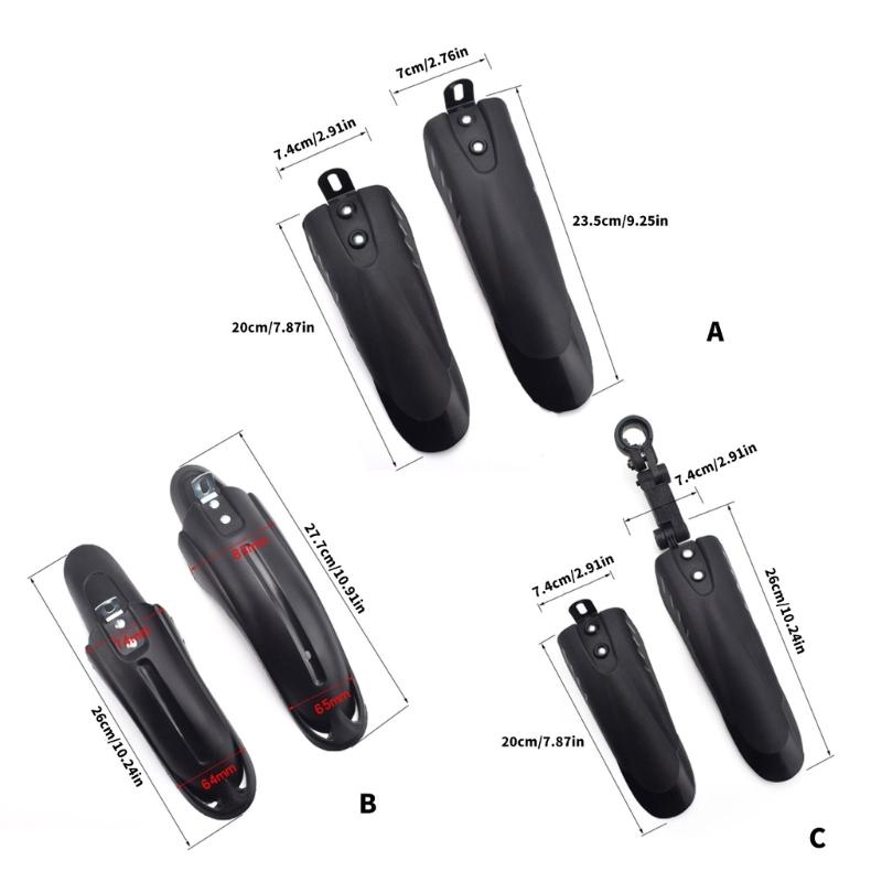 Universal Bike Fenders Suitable for 12-20 Inch Children’s Bicycles PVC Material