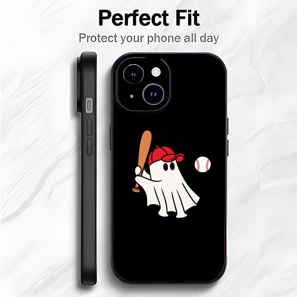 Cartoon Halloween Ghost Black Soft Phone Case Phone Case Soft Packaging Lightweight For iPhone17 16 15 14 13ProMax