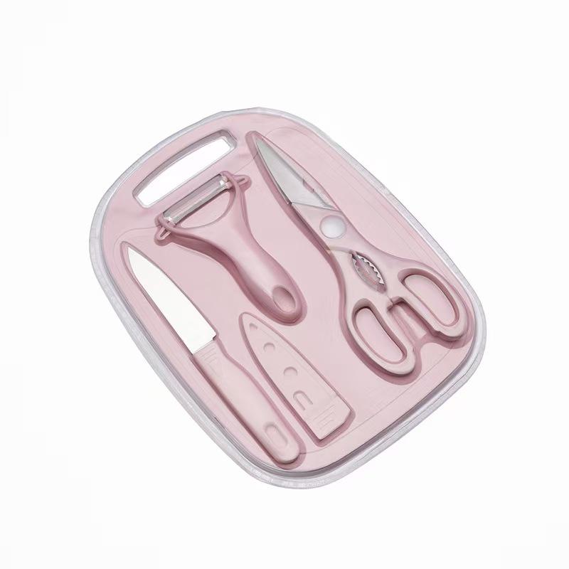 Baby Food Prep Set: Chef's Knife, Cutting Board, Multi-Functional Tools, 5-Piece Combo