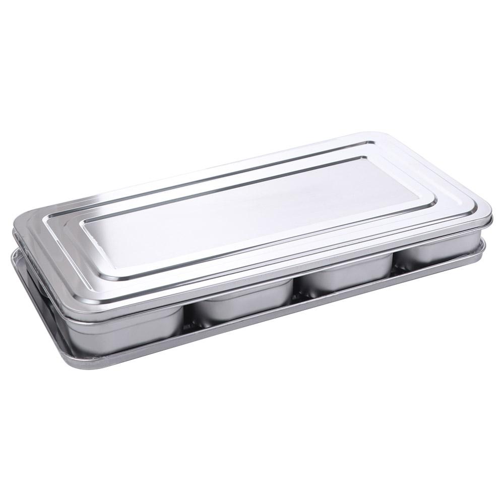 6/8 Grid Seasoning Storage Box Rectangular Dessert Ingredient Box Food Preparation Box  Hot Pot