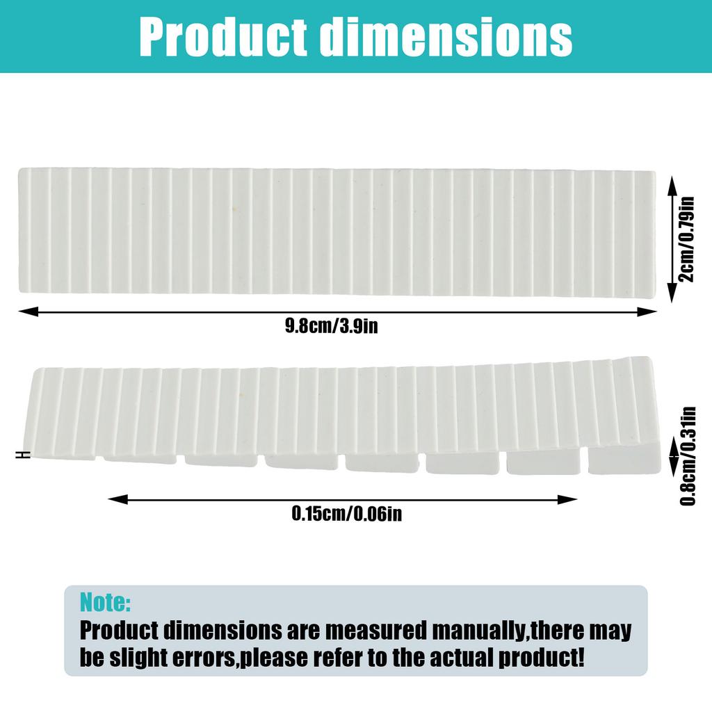 60Pcs Furniture Shims Anti-Slip Plastic Shims Furniture Levelers Stackable Toilet Shims Restaurant Table Shims for Doors Windows