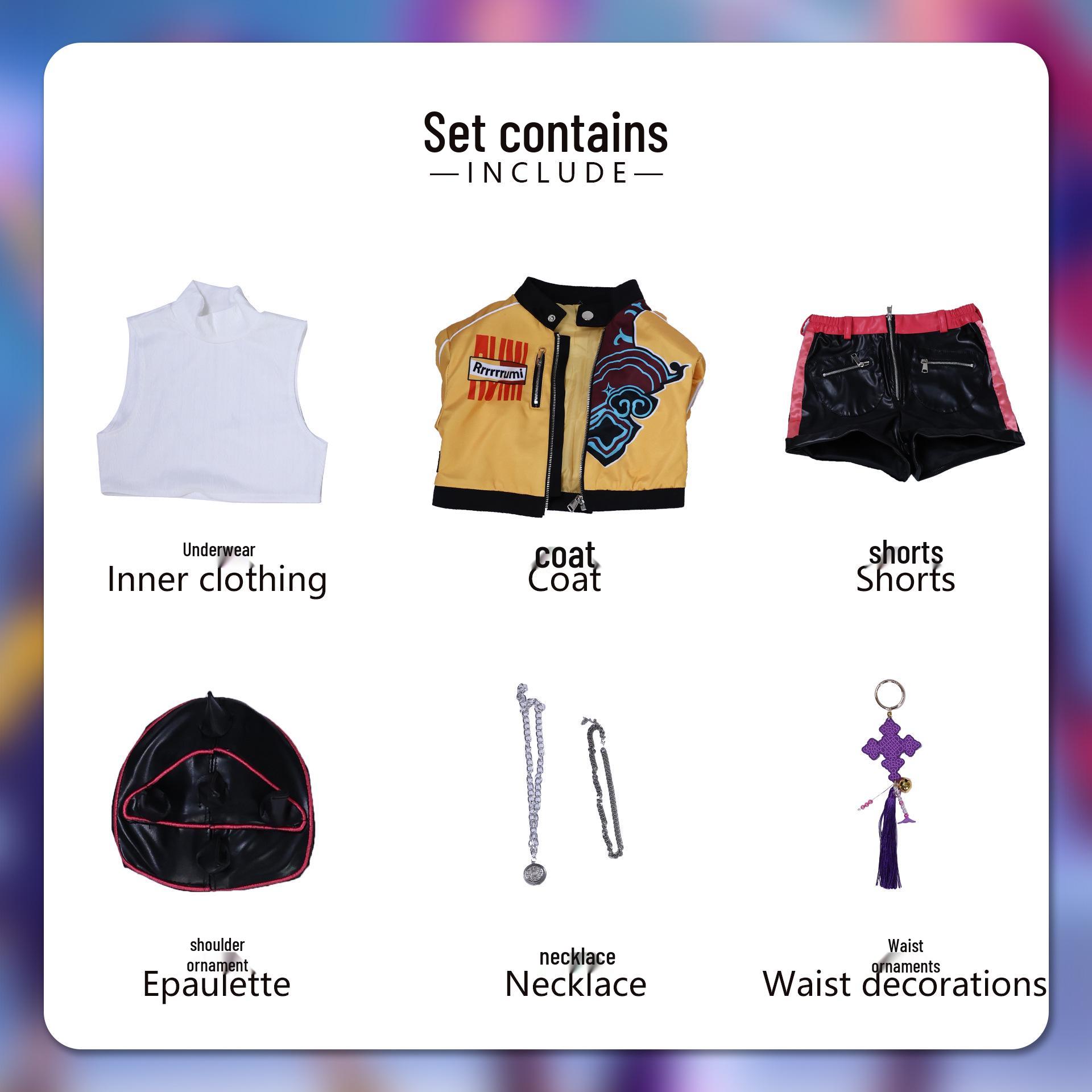 Костюм для косплея группы девушек-охотниц на демонов - Мила, Кос, Зои, Люми Полный комплект