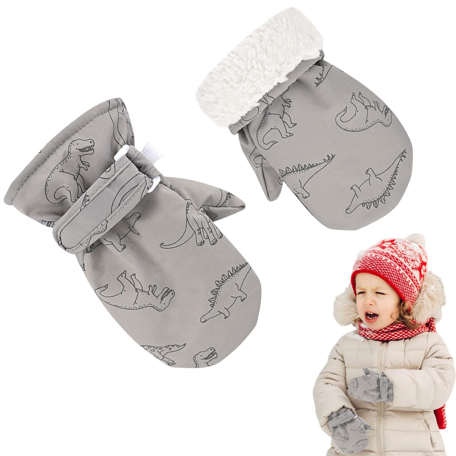 

Umeloeo Лыжи и Стильный Динозавр Лыжи и Снег Детский Зимний Идеально для Поездок на Работу для Игр в и на Открытом Воздухе для Мальчиков и Возрастов 6 Лет Размер Возрастов серый