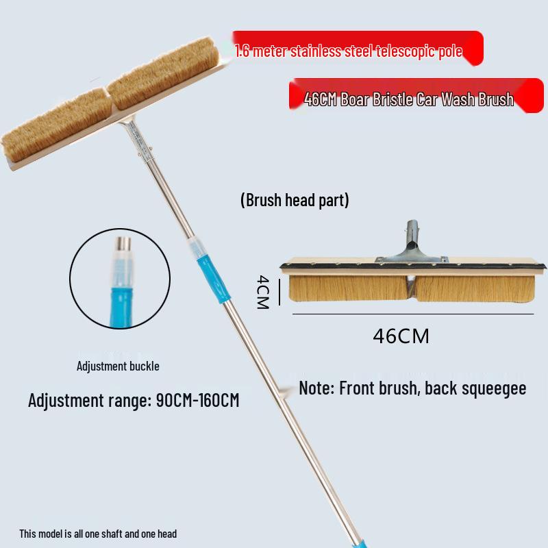 Truck & Bus Cleaning Boar Bristle Brush and Snow Mop