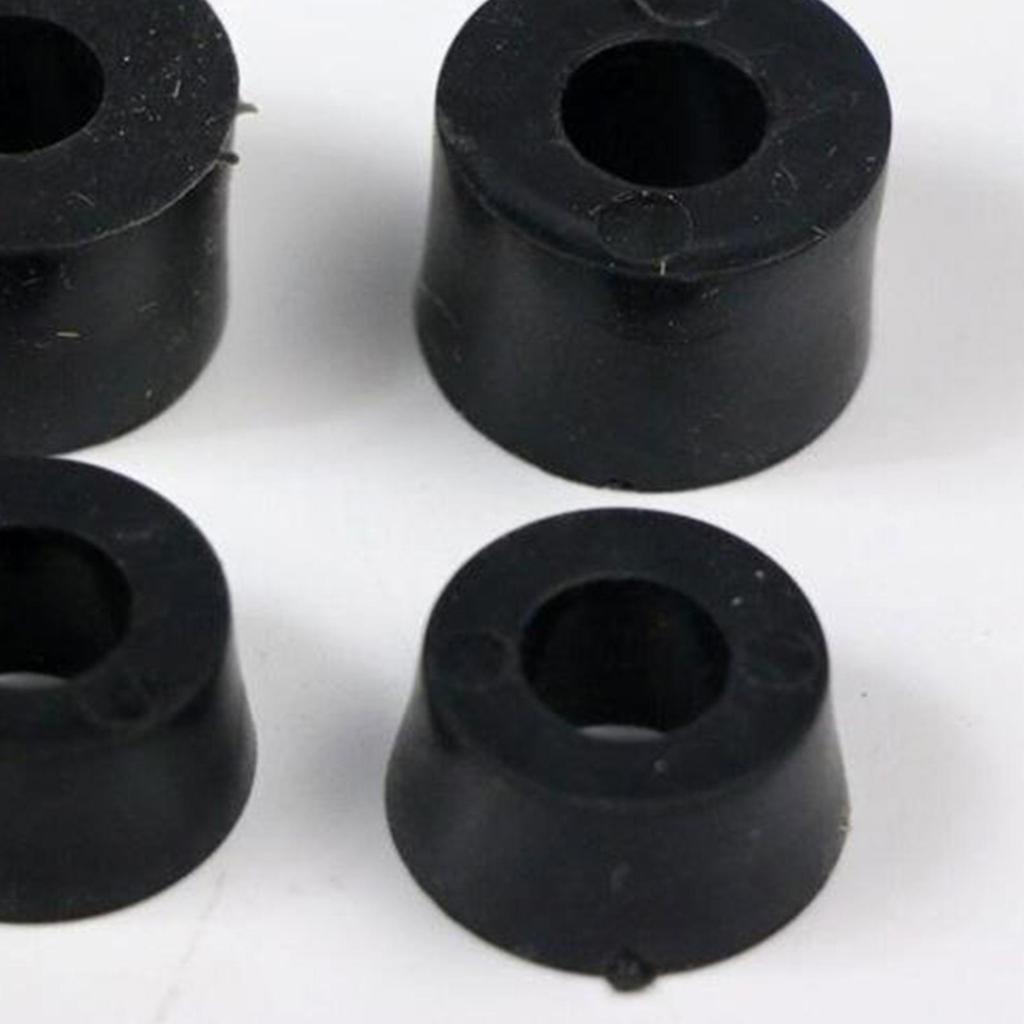 Skateboard Trucks and Wheels Set Bushings Kit PU Shock Pads for Double Rocker Longboard Riding
