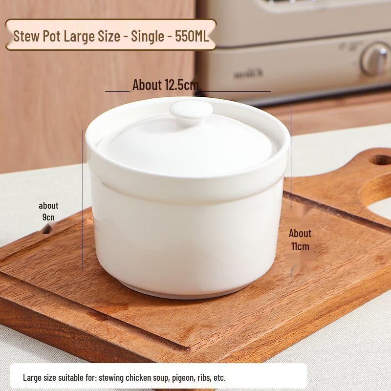 Zhaoran Ceramic Double Boiler Stew Pot