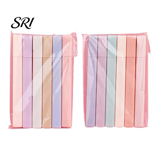 Highlighter Pen 6Pcs Pastel Set for Students Large Capacity Eye-Care Student Highlighters Markers Journaling Notes Quick-Dry Dual-Tip Cute School