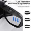 AAGS1 Car Rearview Mirror Rain Brow PVC Weatherproof Anti-Rain Cover For Astra H G J Insignia Corsa Zafira Meriva Mokka