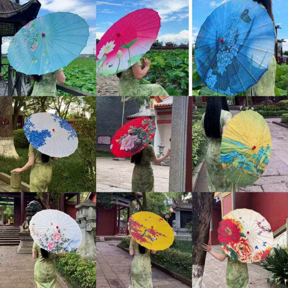 10 Farben Kinder Frauen Dekorative Schirme Kostüme Fotoschirm Brautjungfern Party Szenerie