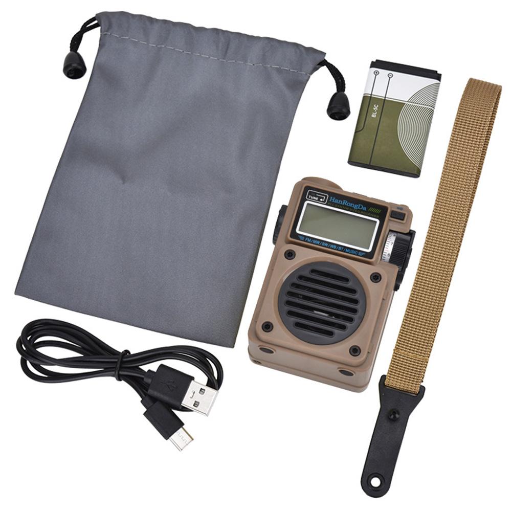 HRD-701 Vollband-Digitalradio Subwoofer Retro-Radio Multimedia-Musikplayer FM MW SW WB Empfänger Bluetooth-kompatibel