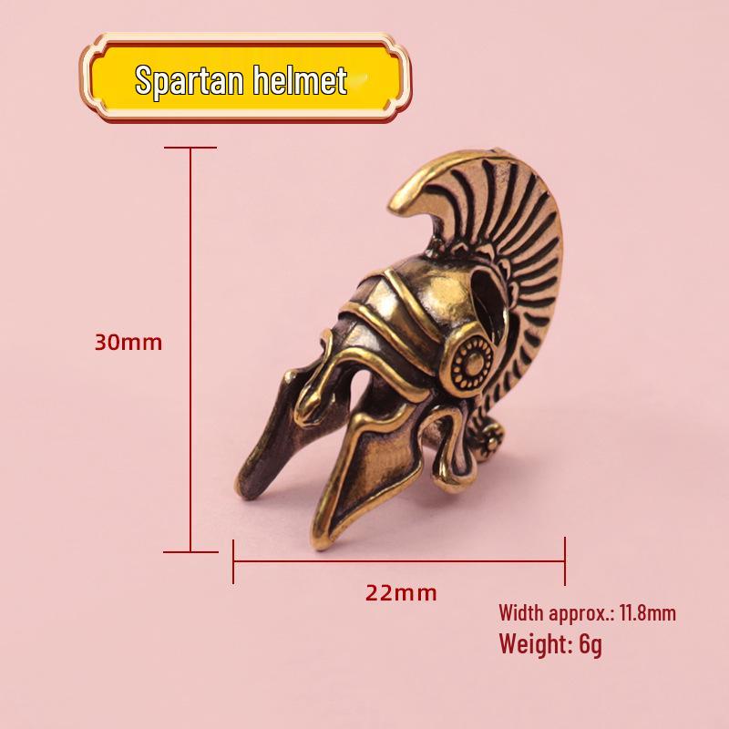 Spartan Helmet Copper Souvenir Ornament for Home Decor