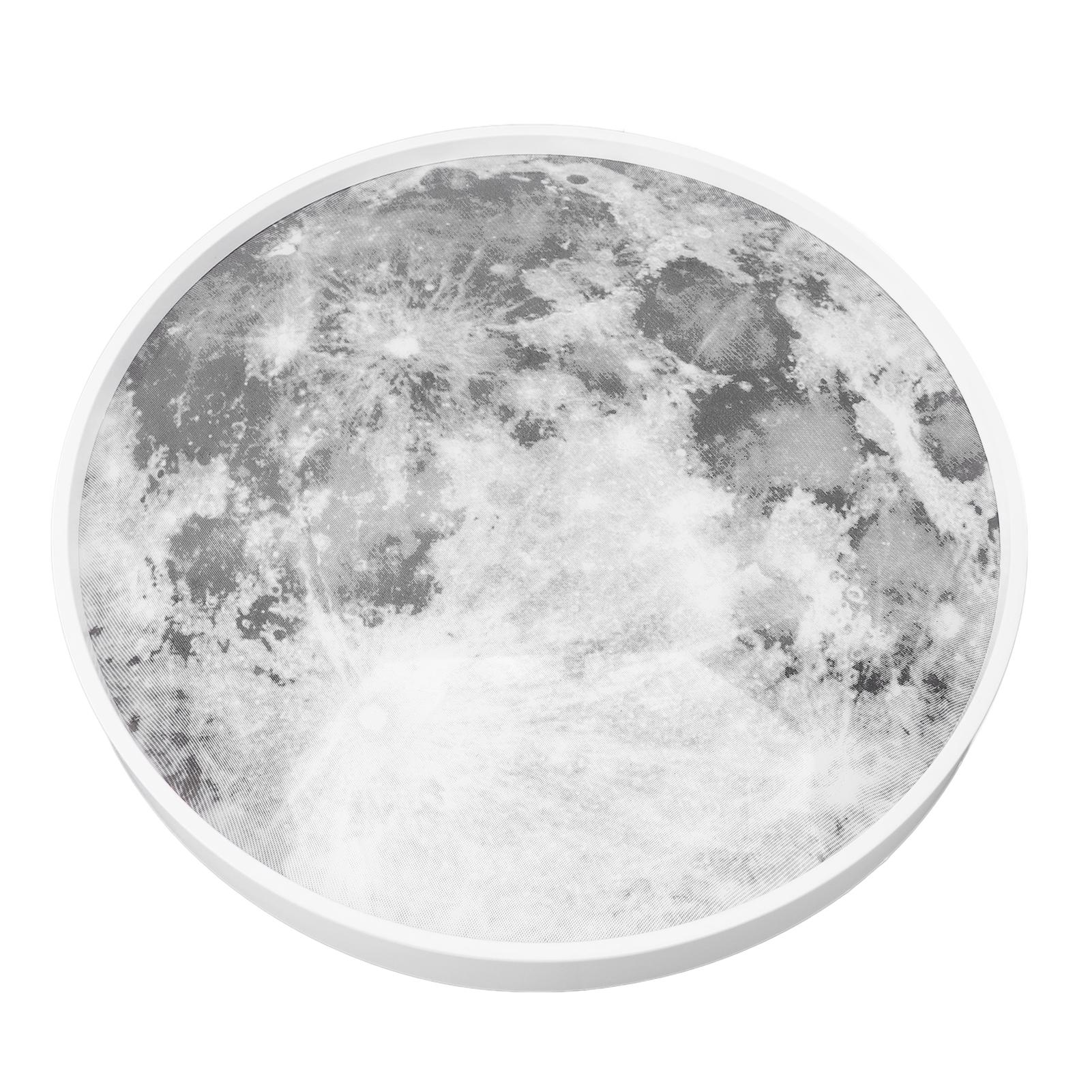 

Moon LED Ceiling Light 3000K to 6000K Stepless Dimmable Flush Mount Modern Lighting Fixture Ceiling Lamp with Remote Control for Bedroom Hallway
