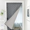 Khaki Geometric American Door Curtain Hanging Curtain Partition Curtain Fabric Feng Shui Curtain Bathroom Half Curtain Does Not Contain Rod