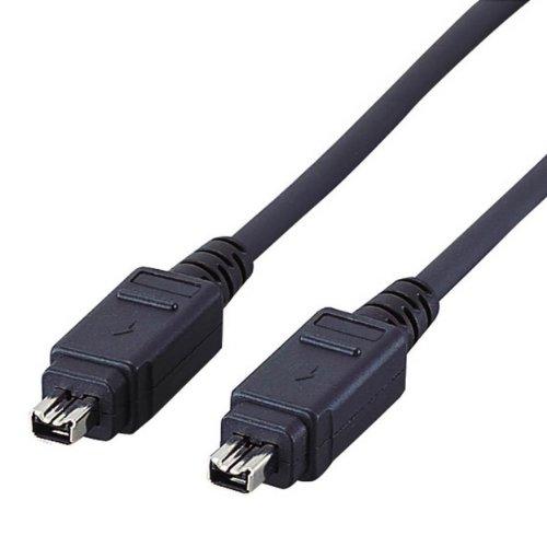

ELECOM IEEE1394 FireWire Cable 400 (I. Link DV) 4 pin-4pin 1.0m [Black] IE-441BK (Japan Import)