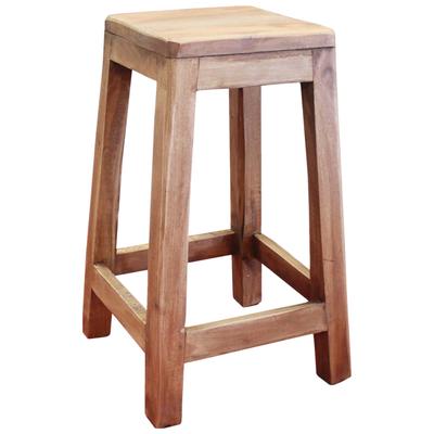 Solid Wood Bar Stool Classic and Stable Retro