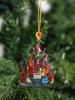 Christmas Acrylic Guitar Tree Shaped Ornaments Colorful Guitars Hanging Decor Bedroom Living Room Pendant for Xmas Tree & Home