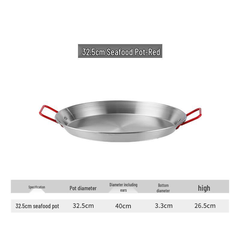 Qianxing Stainless Steel Serving Plate with Handles