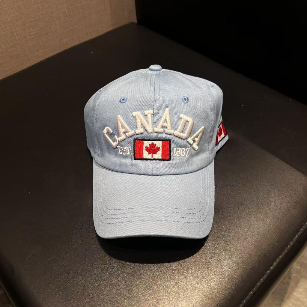 Nauja pavasarinė ir vasarinė kepurė klevo lapas beisbolo kepuraitė CANAD vyriška ir moteriška porų beisbolo kepuraitė kepurė kepurė kepurė miestas lauko apsauga nuo saulės