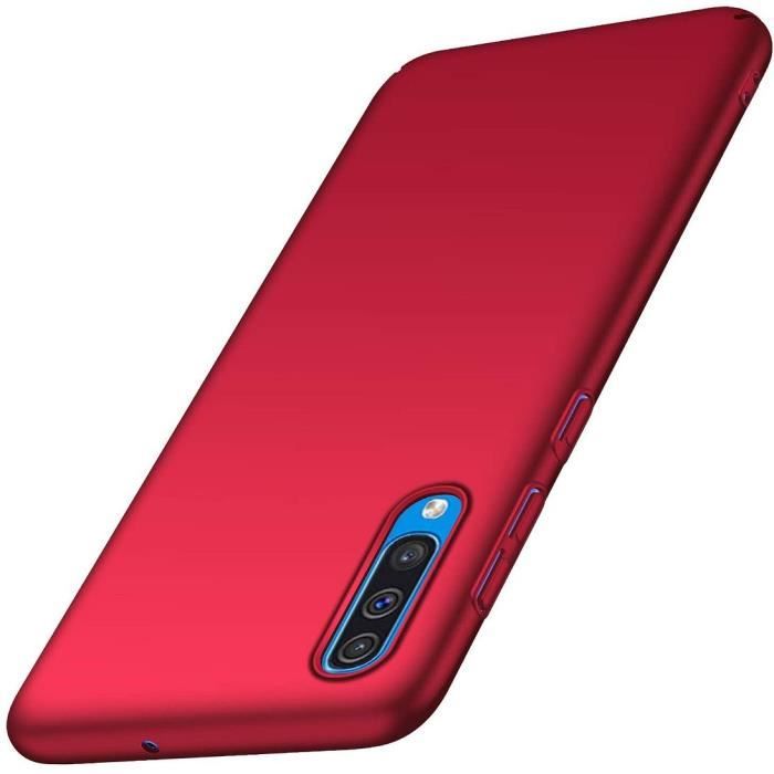 Coque de protection - Samsung - Galaxy A50 - Silicone ultra-mince - Rouge - Souple
