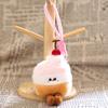 Cute Cake Plush Keychain, Soft Dessert Stuffed Animal Pendant, Kawaii Afternoon Tea Key Ring for Bag Backpack, Gift for Girls