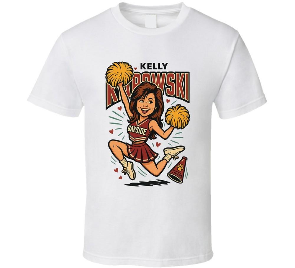 

Kelly Kapowski Saved By The Bell Caricature Retro Look Fan T Shirt 4XL