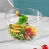Press-type Vegetable Salad Spinner Quick Spin Salad Dryer Mixer Fruits Drain Basket  Fruit Washing