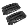 1 Pair Off Road Traction Boards Black Short Recovery Tracks Traction Mat Mini Mud Sand Snow Traction Pads for Vehicles