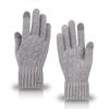 Men's Warm Gloves Winter Touch Screen Plus Fleece Gloves Cold Warm Wool Knitted Gloves