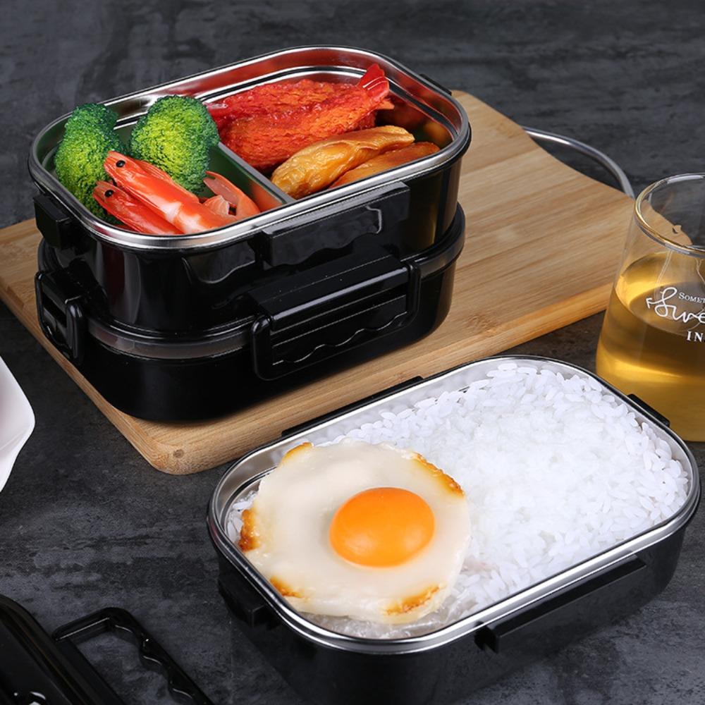 1200ml Insulated Food Container Double Layer Large Capacity Food Box  Picnic