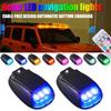 Lanterna LED Solar sem Fio Luzes Estroboscópicas RGB no Teto Luzes de Aviso no Teto de Caminhão Motocicleta