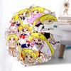 1pc Sailor Moon Chibi Characters Umbrella, Automatic Open with Foldable Design for Outdoor Use, Perfect Gift for Fans and Travelers.I005