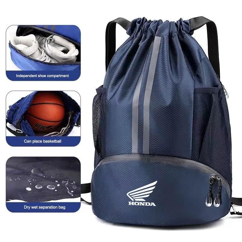 Motorcycle Logo Backpack Basketball Bag New Drawstring Storage Knapsack For Honda CB400 CB650F CBF Africa Twin CRF1100L CRF 1100 ahl256