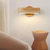 Japanese Style Wall Lights Vintage Wooden Interior Wall Lamp Decorative Living Room Bedroom Bedside Vanity Lighting Fixture