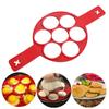 4/7 Holes Egg Pancake Maker Non Stick Silicone Mould Kitchen Baking Omelet Moulds Flip Cooker Egg Ring Egg Mold Baking Accessory