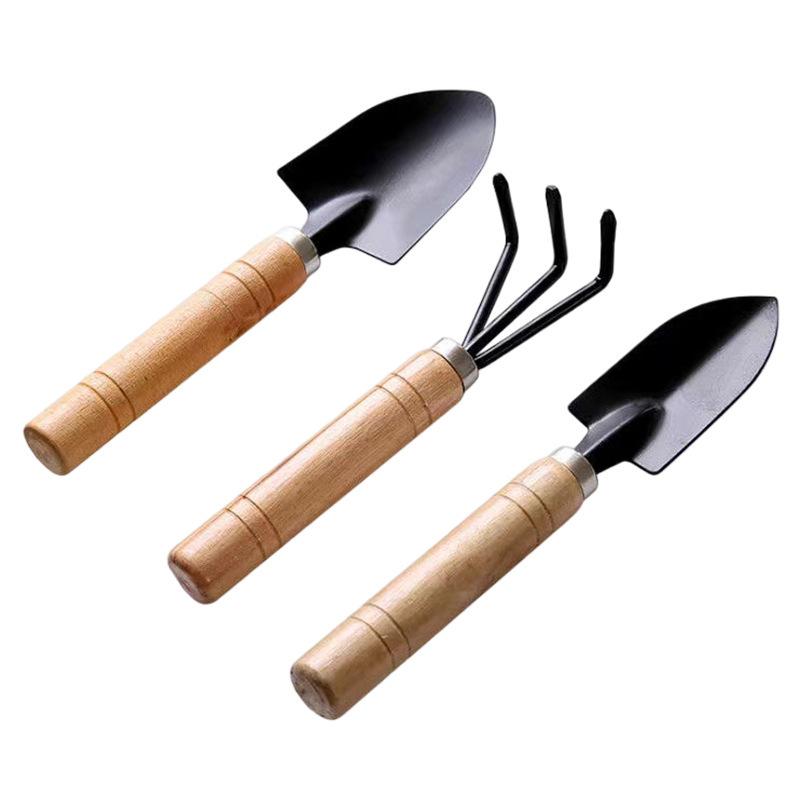 Horticulture Three Piece Set Potted Small Shovel Flower Bonsai Soil Loosening Flower Vegetable Planting Tools Garden Hand Tools