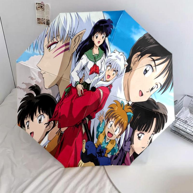 Inuyasha Automatic Umbrella - Suitable Travel Outdoor Portable Umbrella Birthday Gift Daily Essentials