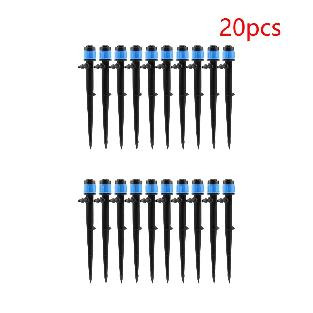 150-10 Stück Verstellbarer 8-Loch-Tropfer mit Spieß Gartenbewässerungs-Sprüher Tropfbewässerung Pfahl-Emitter Garten Gewächshaus Bewässerungsgerät