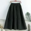 Summer New Half Length Skirt Medium Length Mesh A-line Skirt Eugen Yarn High Waist Student Fairy Skirt