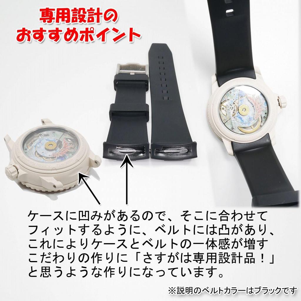 Exclusive Rubber Strap BLANCPAIN×Swatch (Black/Blue Line)