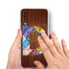 Phone Case For Samsung A14 A50 A70 A30 A40 A20E A10S A20S A02S A04S A12 A22 A32 A34 A42 A52 5G A54 wood License Letters Cover