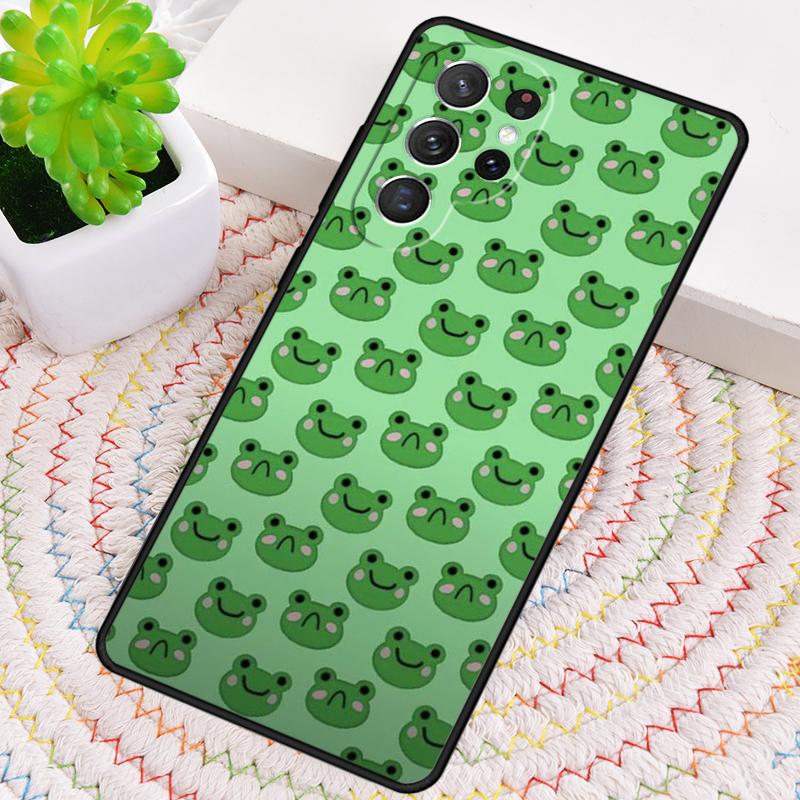 Minzgrün Der Frosch Pilz Silikon Handyhülle Für Samsung Galaxy note 10 pro S26 S25 S24 S23 S22 S21 Plus S25Ultra Capa Cover