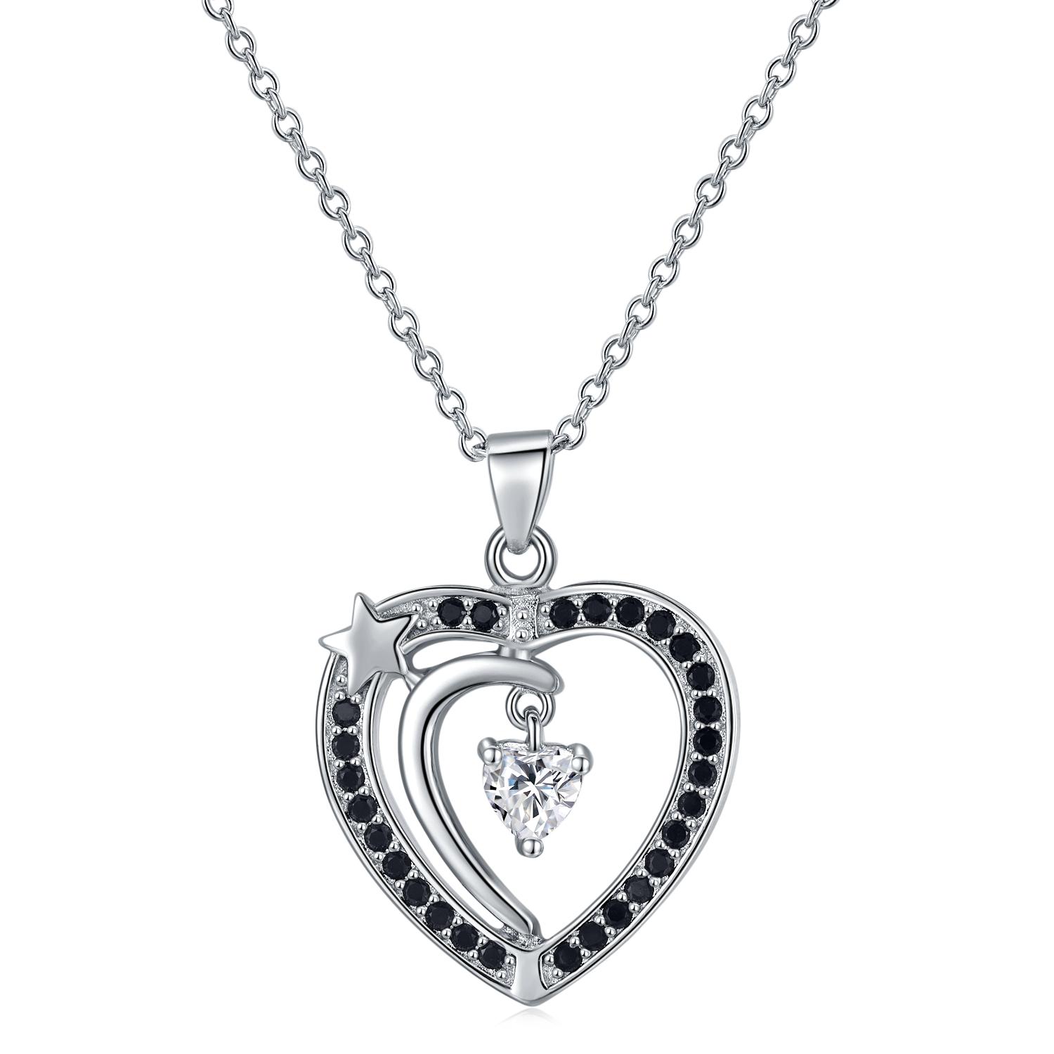 

Blakc Awn Heart Романтические украшения Модные ожерелья Подвески для женщин