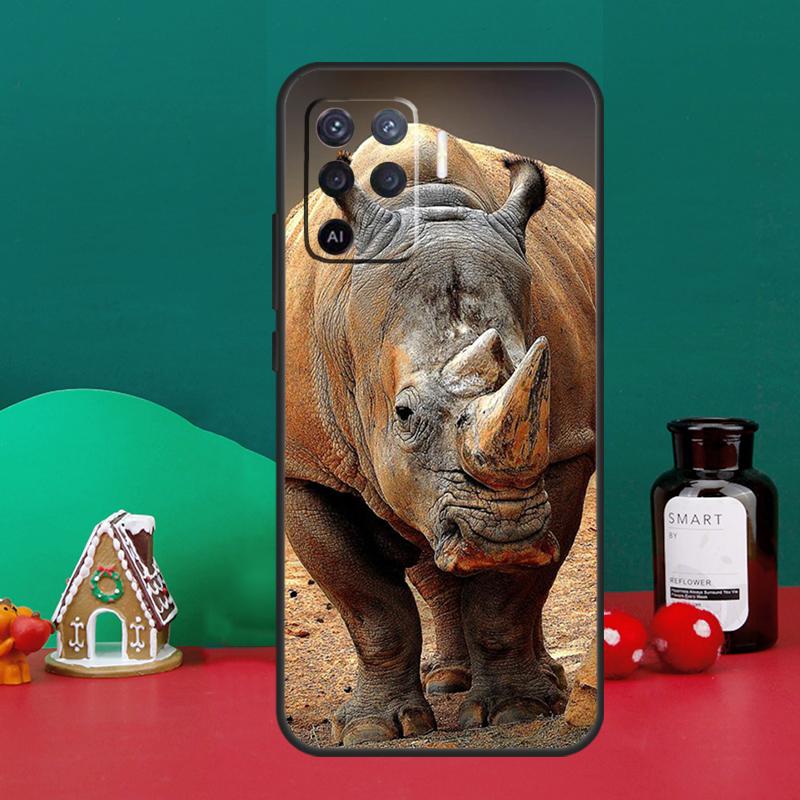 Animal Rhino Case For Oppo A40 A60 A80 A6 A5 Pro A15 A16 A17 A57 A94 A74 A54 A76 A96 A18 A38 A58 A78 A98