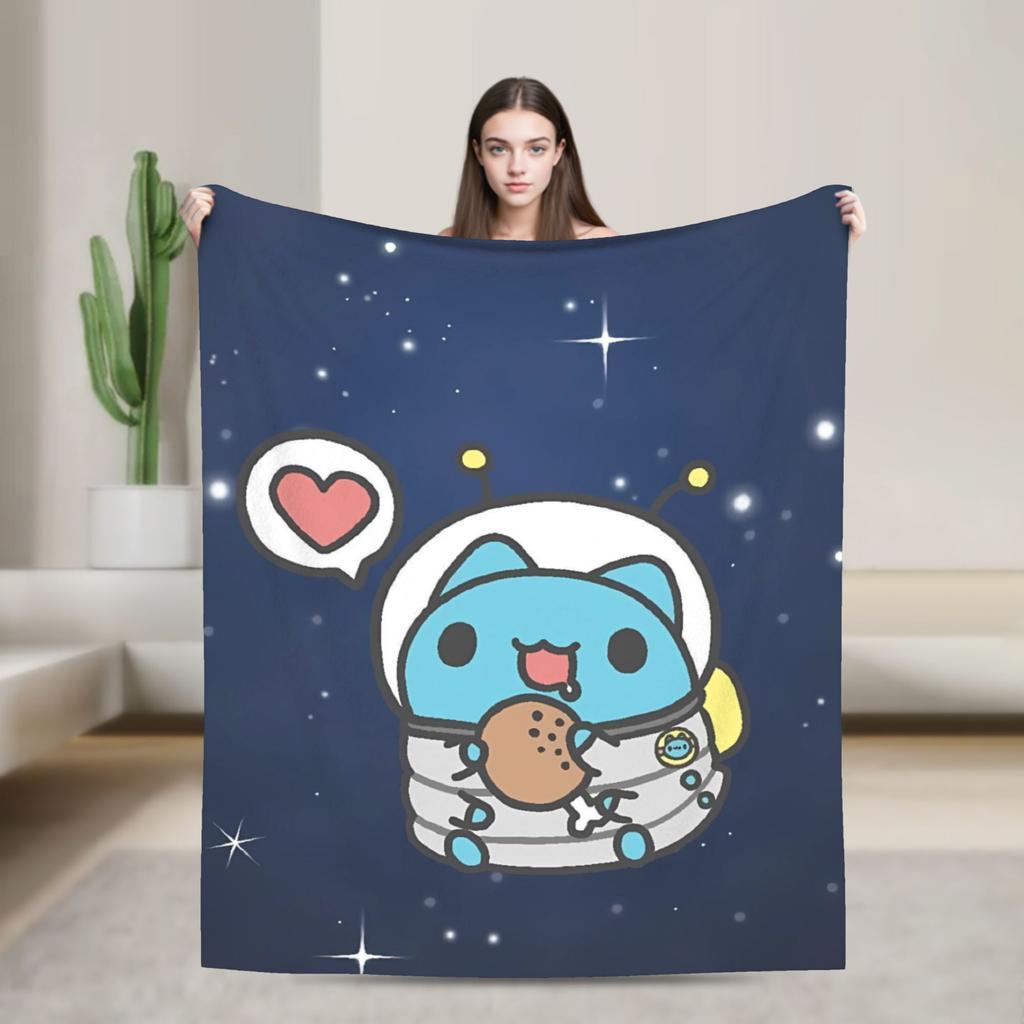 Warm Soft   Airplane Travel Bugcat Capoos Cute Throw Blanket  Flannel Bedspread For Couch Bed Fashion Sofa Bed Cover