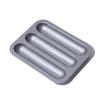 Tavă pentru baghete cu multiple cavități Materiale din oțel carbon Bază ventilată Pentru pâine crocantă făcută manual