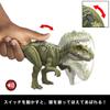 Mattel Jurassic World Roaring Ceratosaurus Action Dinosaur Ages 4 and HTK74 Figure, Kids' Toy, Length Approx. 12.7 inches, Up, Green,