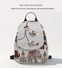 Women's Retro Canvas Floral Backpack - Lightweight, Handwoven & Versatile for College Students