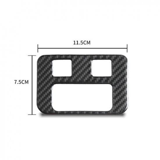 For Cadillac ATS ATSL 2013- Carbon Fiber Headlight Switch Panel Cover Trim