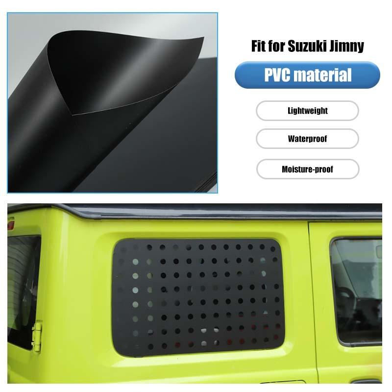 Car Rear Trunk Side Window Glass Decoration Cover Trim Stickers For Suzuki Jimny 2019 Up PVC Car Accessories